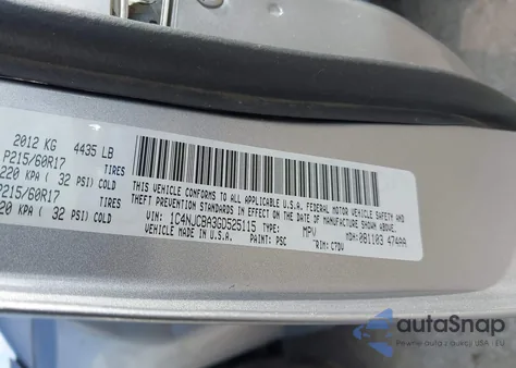 2016 Jeep Compass Sport z USA, uszkodzony, nr VIN 1C4NJCBA3GD525115